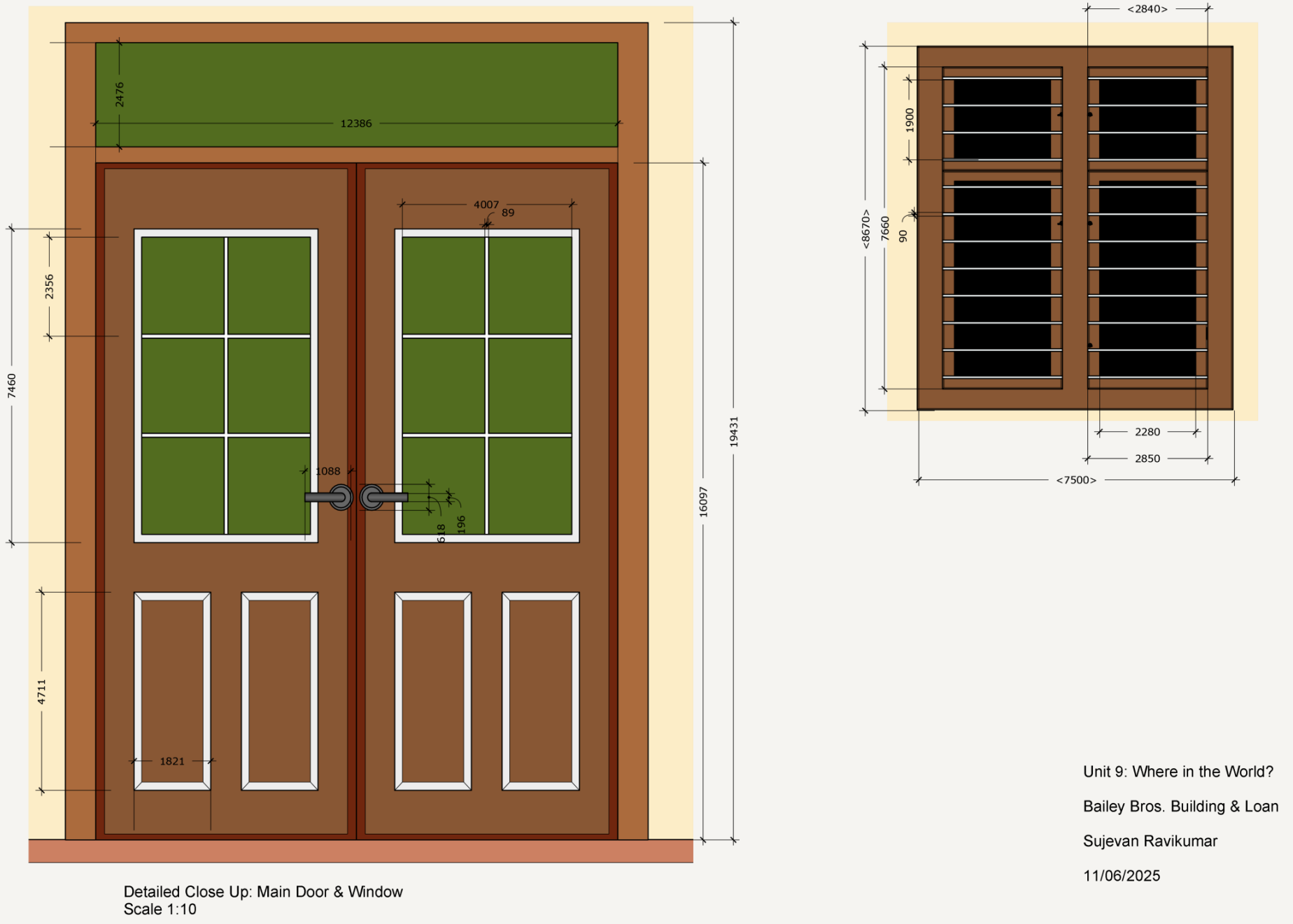 Tamil Welfare Bank - Technical Drawings